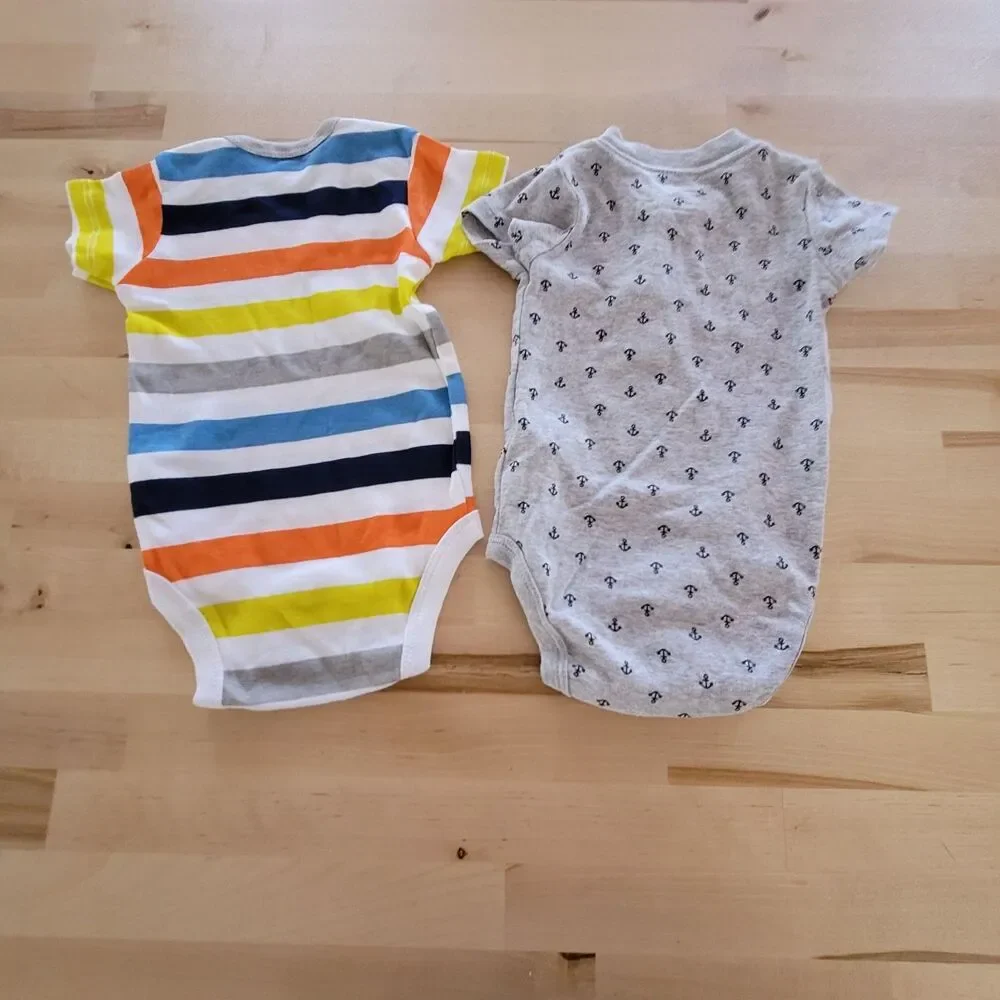 Baby Boy Clothing Lot 3m 3-6m Carter's NEW Spring Summer One Piece Pajamas Blue